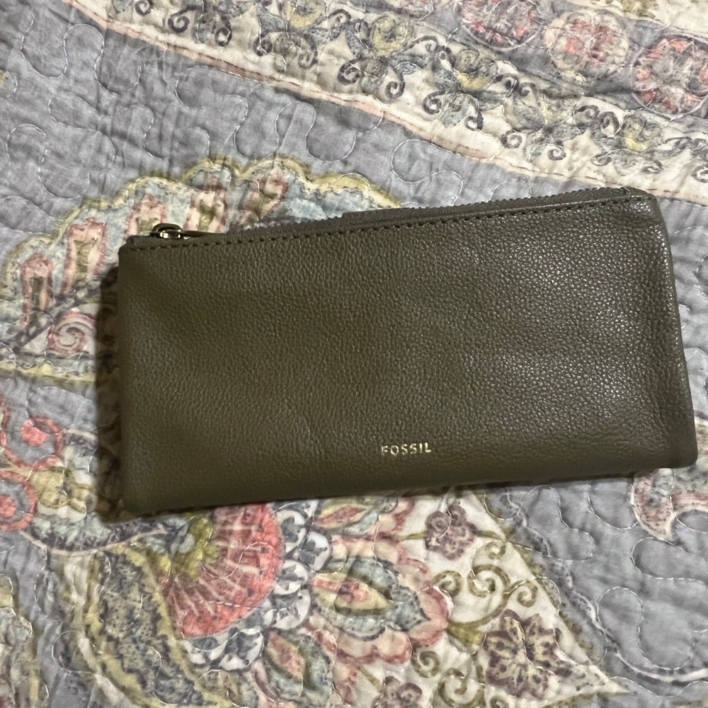 Fossil Olive Green Leather Talulla Shoulder Bag - Picture 11 of 15